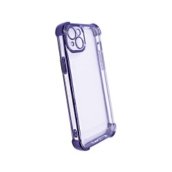 Capa de Silicone Duro com Lente de Câmara Série Q para Apple iPhone 14 Plus Roxo Capa de Silicone Duro com Lente de Câmara Série Q para Apple iPhone 14 Plus Roxo